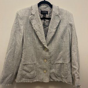 Jones New York Signature Jacket Tweed Blue